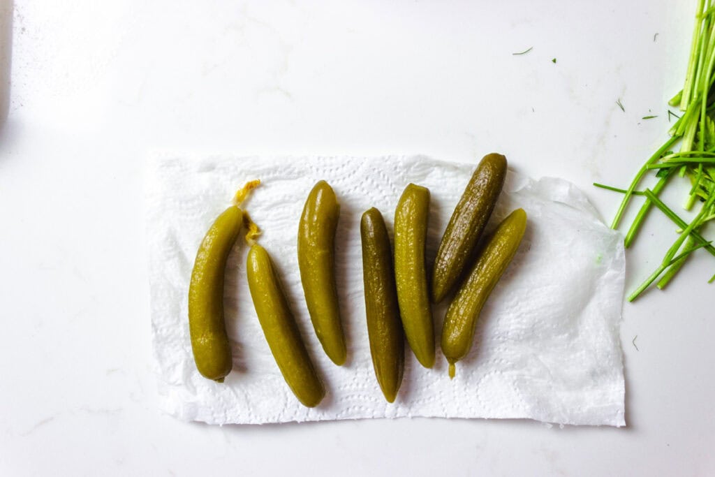 drying pickles